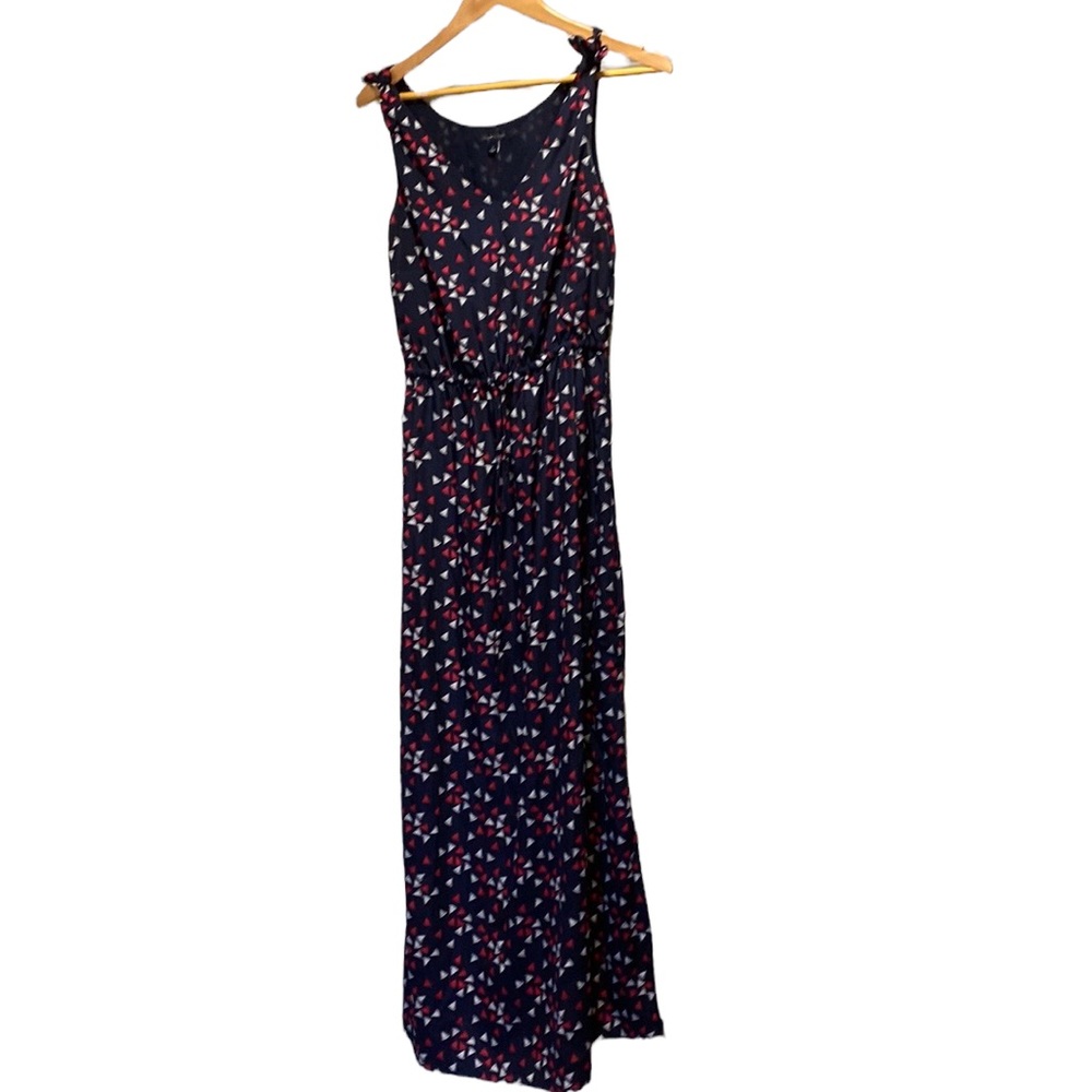 Tommy Hilfiger Flowing Maxi Dress w/ Sailboat Print Size 2